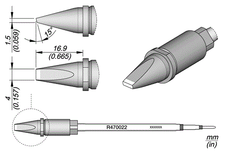 Cartridge Chisel 4 x 1.5 S1